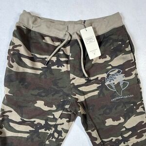Crooks & Castles Camo Jogger Sweatpants Mens Medium Cotton Polyester Blend